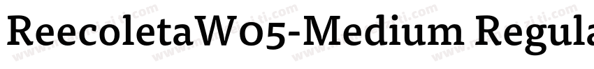 ReecoletaW05-Medium Regular字体转换